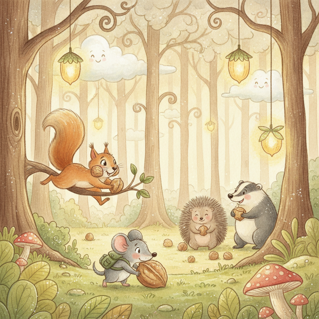 De Glinsternootjes van het Kriebelbos