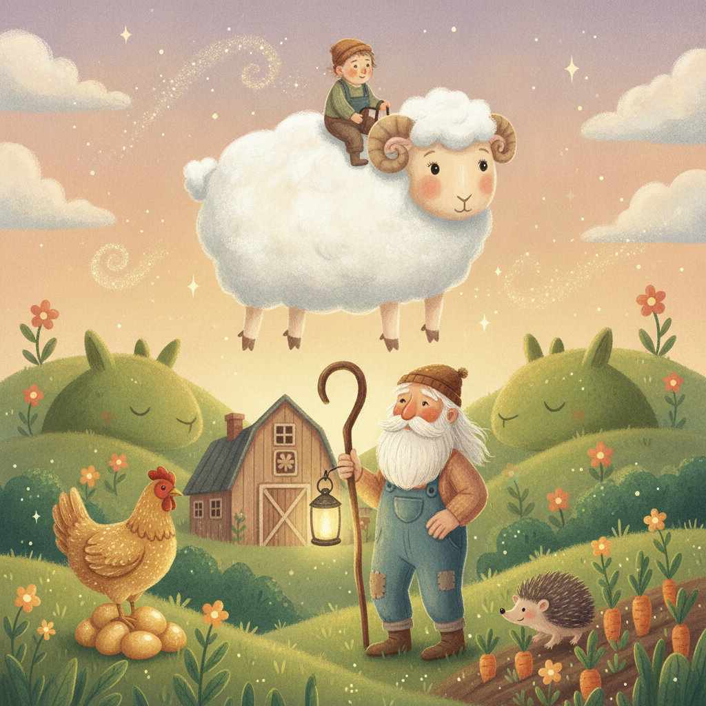 Het Wolken-Schaapje van Boer Boris