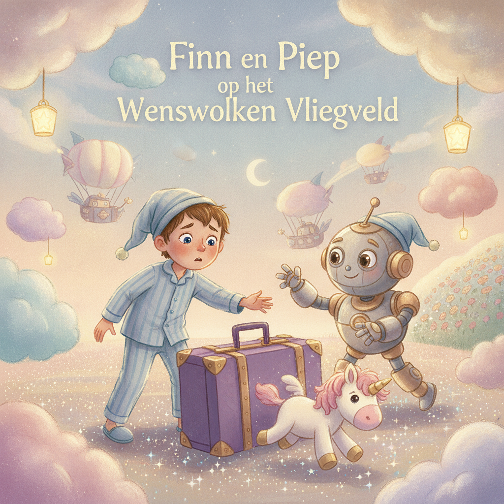 Finn en Piep op het Wenswolken Vliegveld