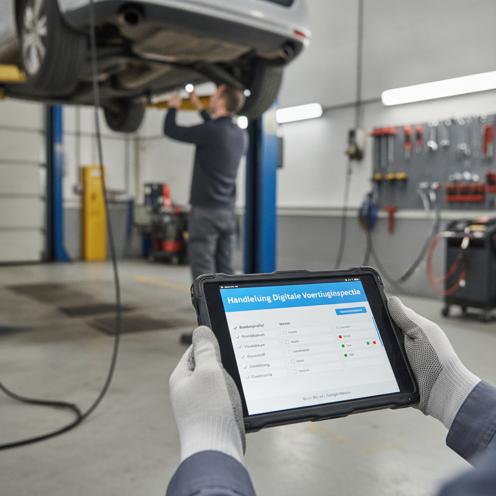 Handleiding digitale voertuiginspectie garage