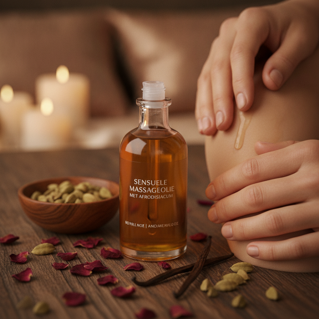 Sensuele Massageolie met Afrodisiacum